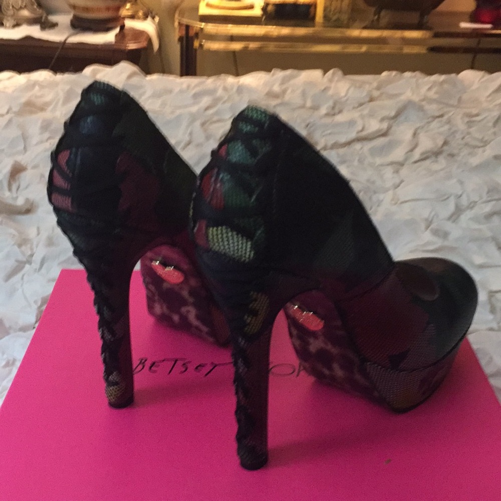 New leather multi heel for 7/1/2 shoes in 5 inch